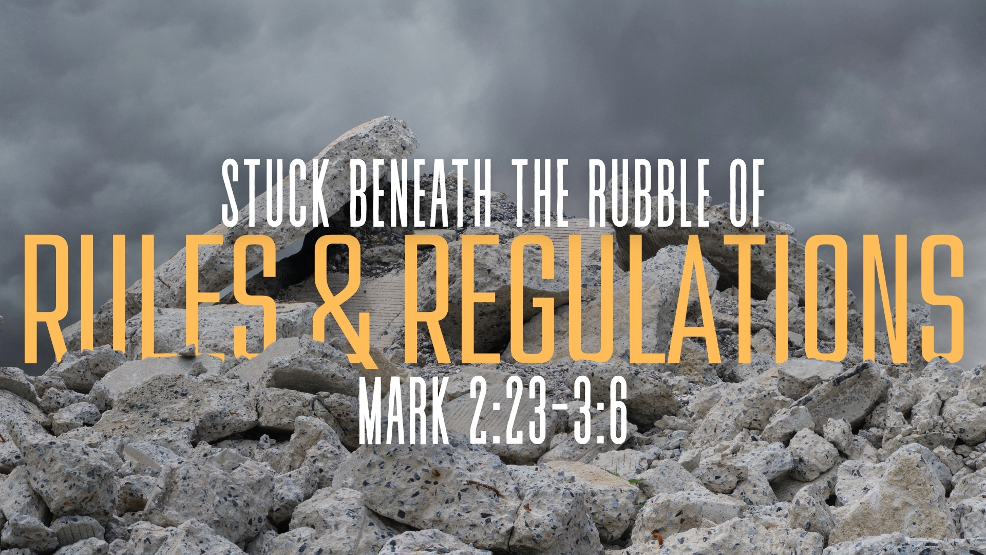 Stuck Beneath the Rubble of Rules and Regulations